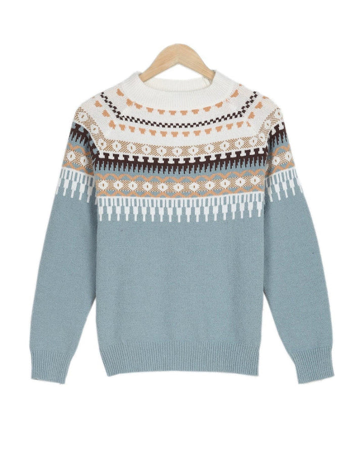 Pull Boho teinté élégant