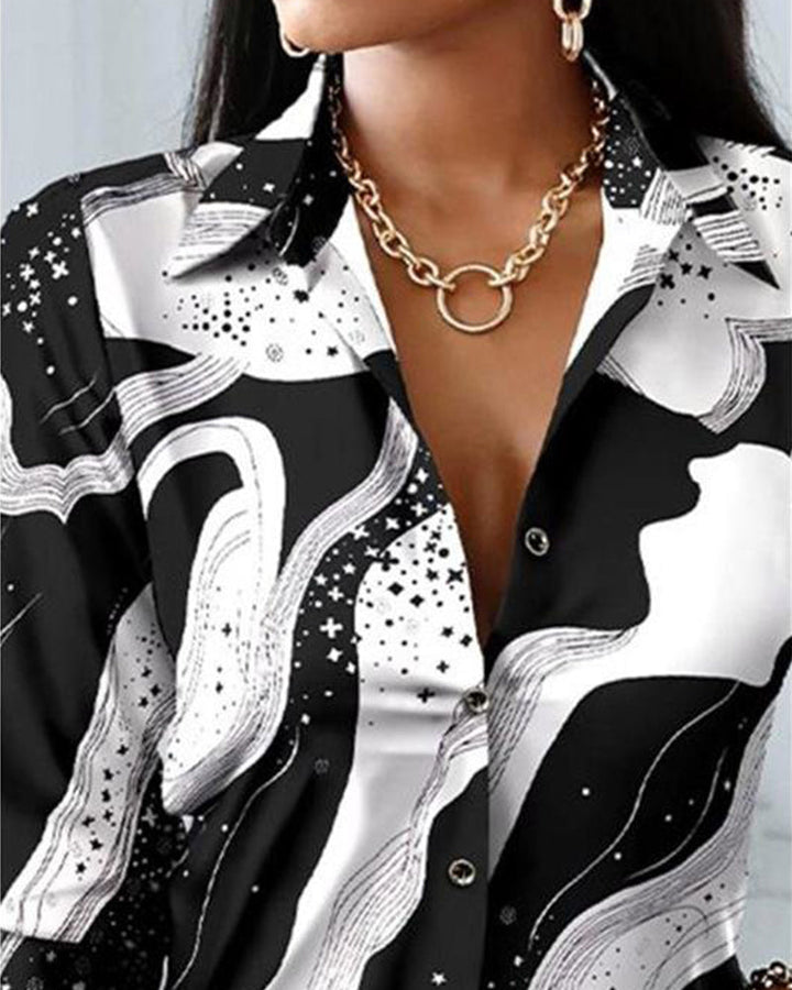 blouse noir et blanc