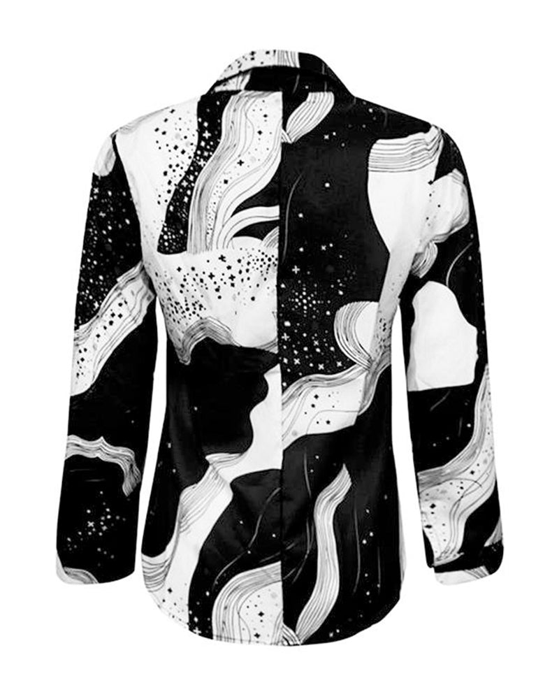 blouse noir et blanc