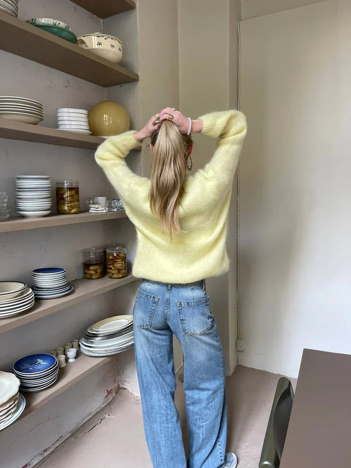 Pull décontracté à boutons élégant