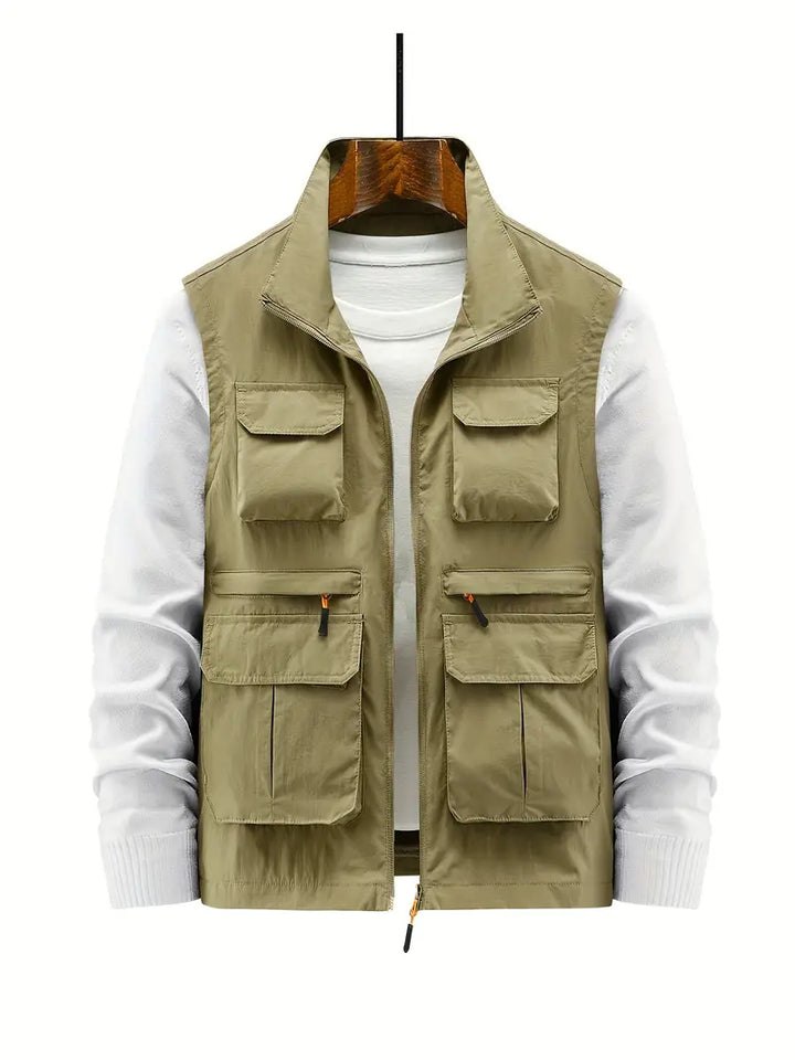 Gilet à poches zippées pour hommes
