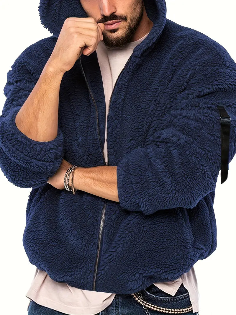 Veste Teddy à fermeture éclair pour hommes Heidi-Mode