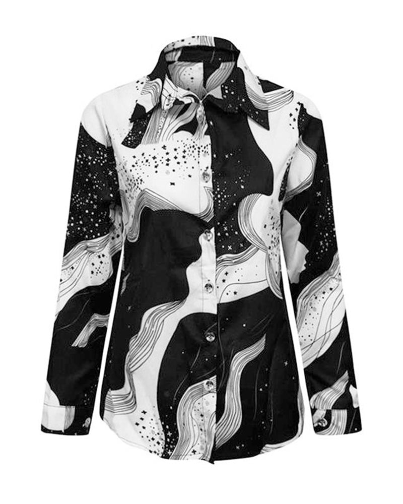 blouse noir et blanc