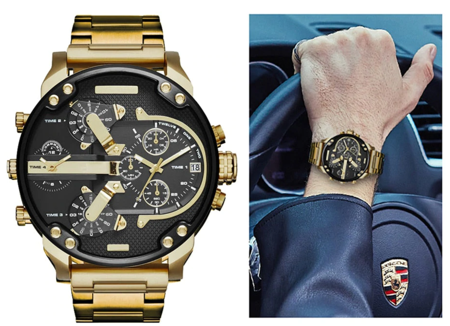 Montre pour homme élégante et mince du manager