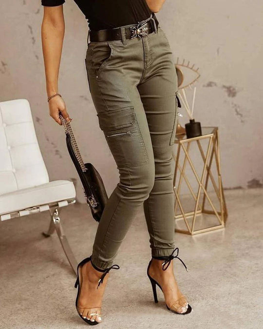 Jeans cargo pour femmes