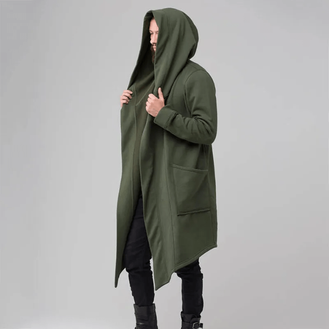 Manteau Trench pour Hommes avec Capuche Imperméable