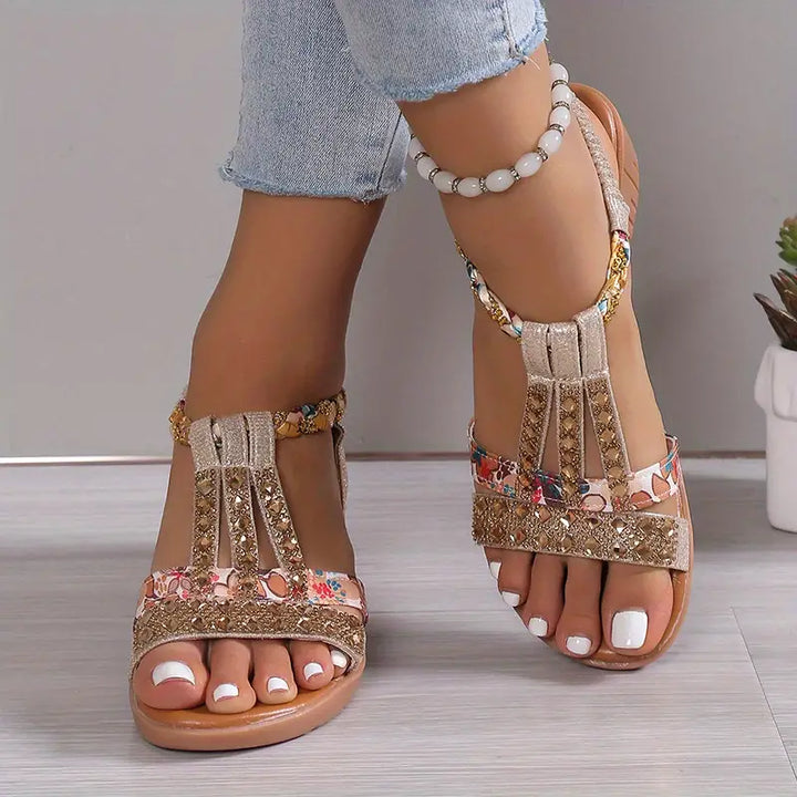Wedges tressés Boho