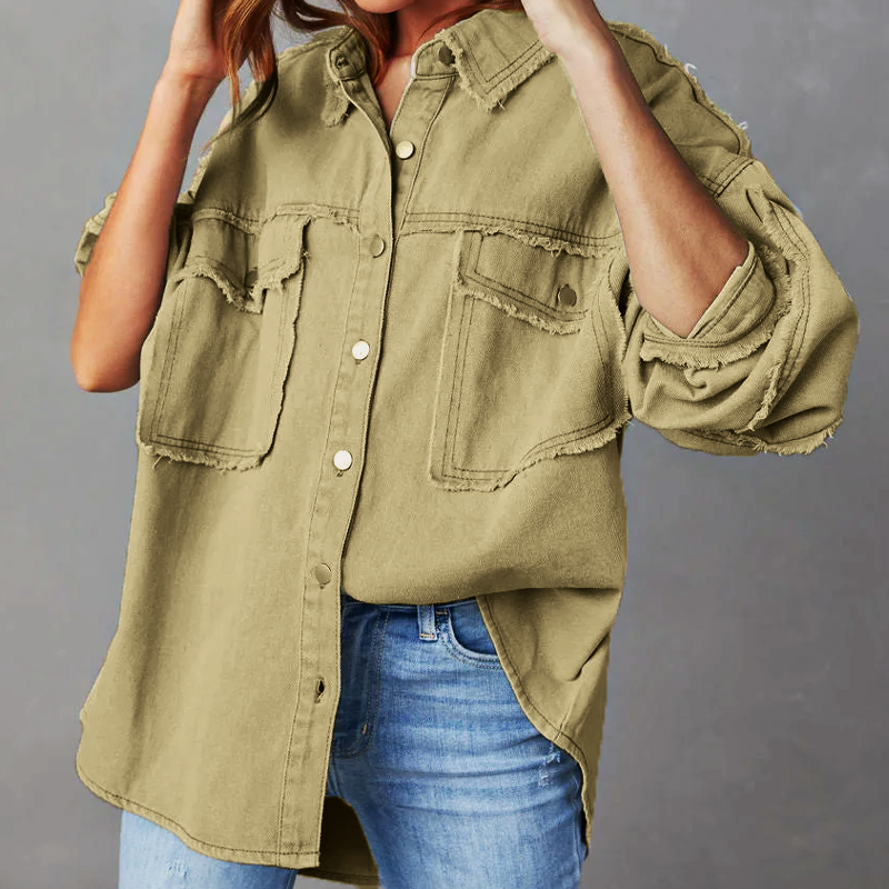 Veste en jean ample en coton