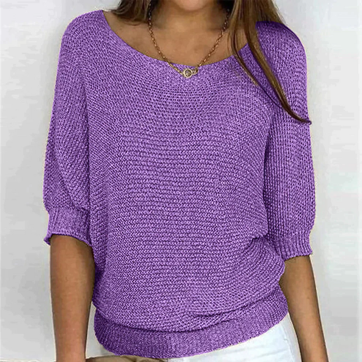 Pull en Tricot Doux pour Femmes Chaud Confortable Pratique au Quotidien