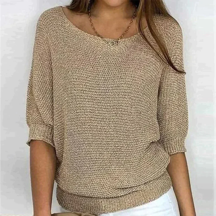 Pull en Tricot Doux pour Femmes Chaud Confortable Pratique au Quotidien