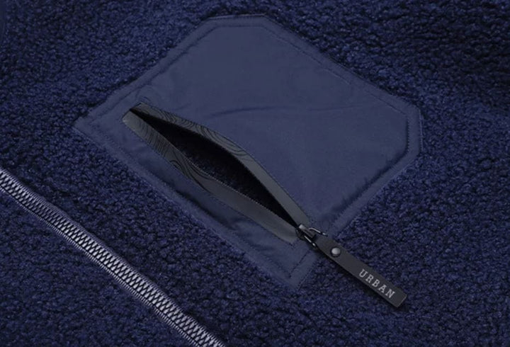 Veste en laine d'agneau pour hommes