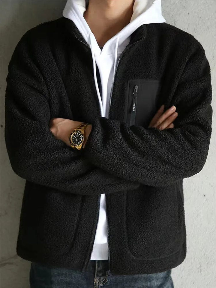 Veste en laine d'agneau pour hommes