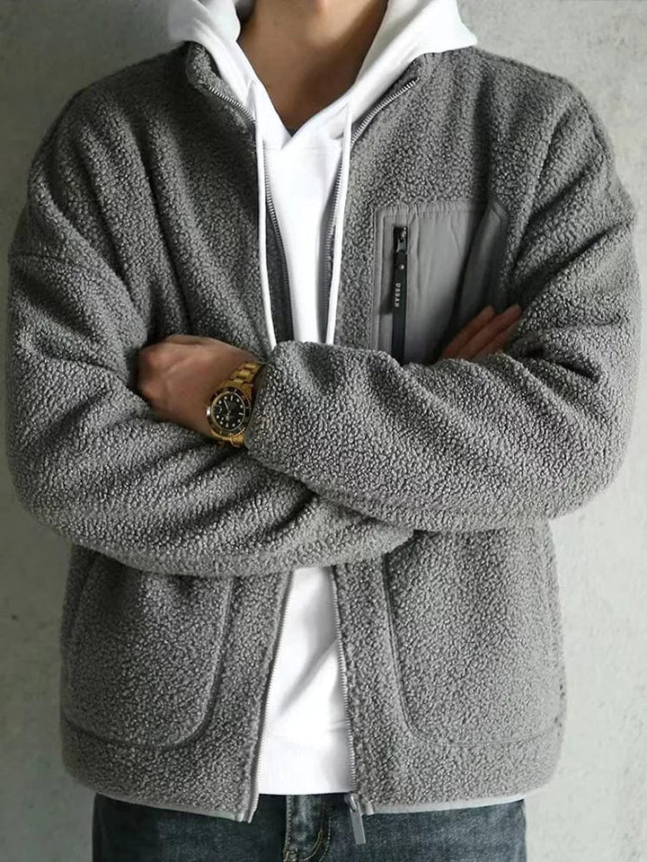 Veste en laine d'agneau pour hommes