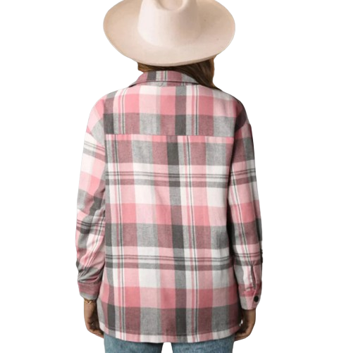 Chemise à carreaux pour femmes