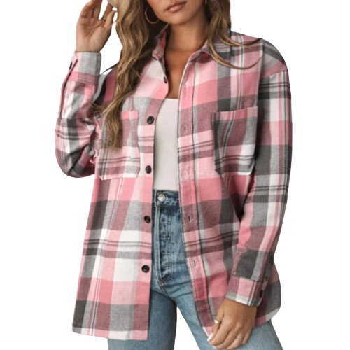 Chemise à carreaux pour femmes