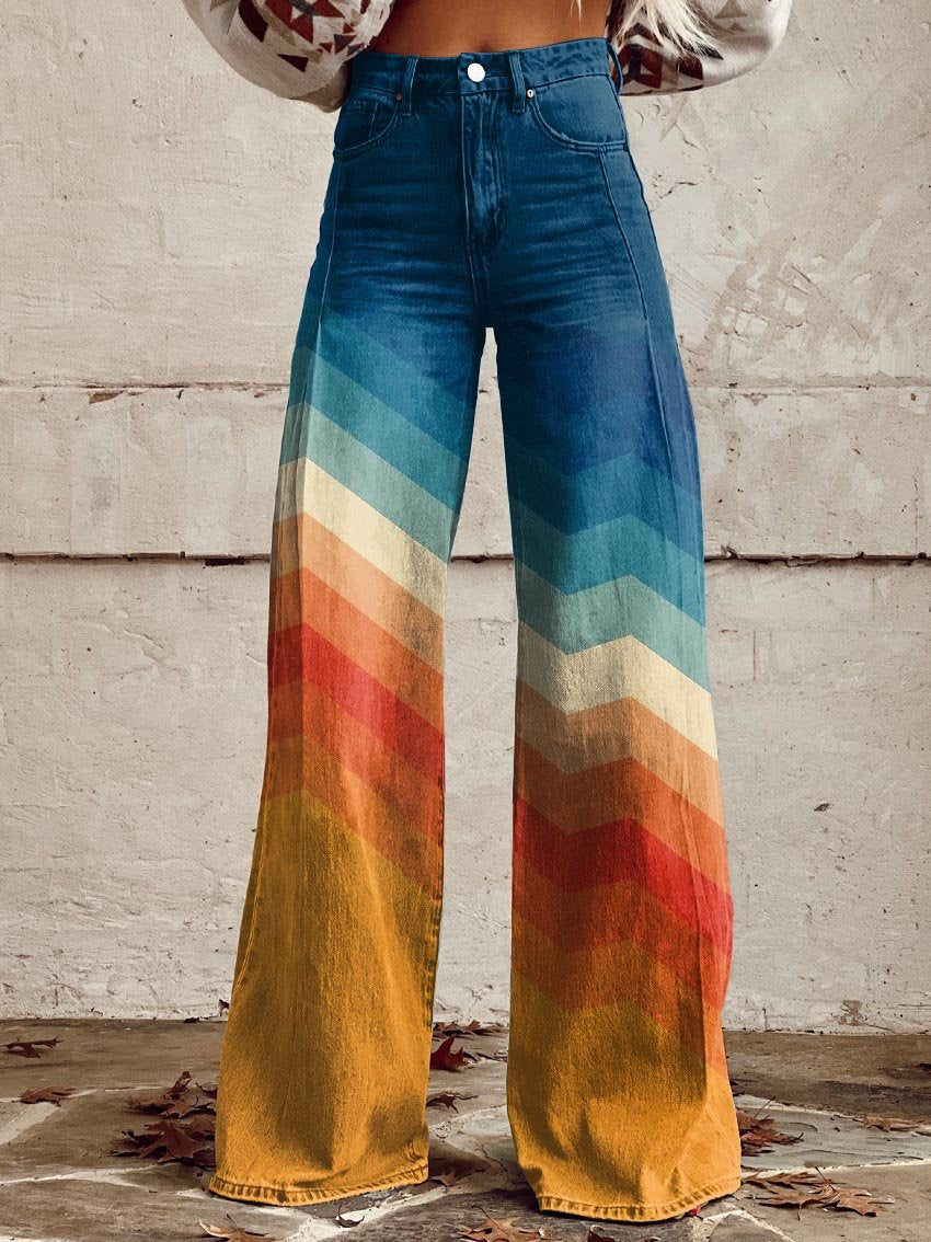 Pantalon à motifs