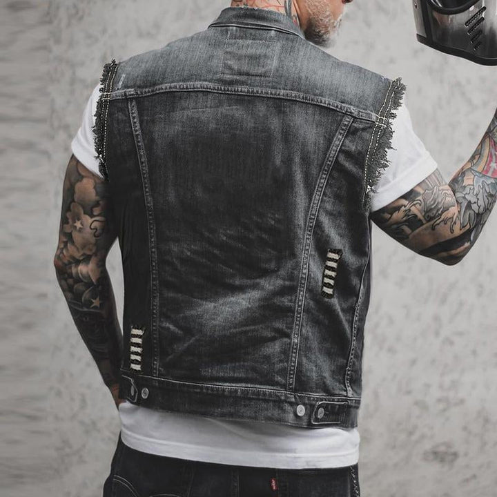 Veste en Denim Stylée pour Hommes