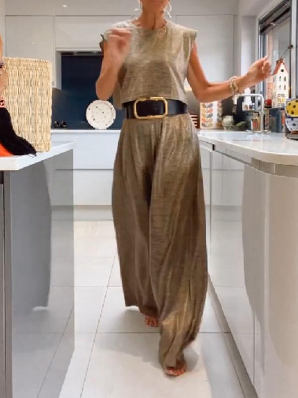 Heidi - Ensemble de Gilet et Pantalon Confortable et Brillant