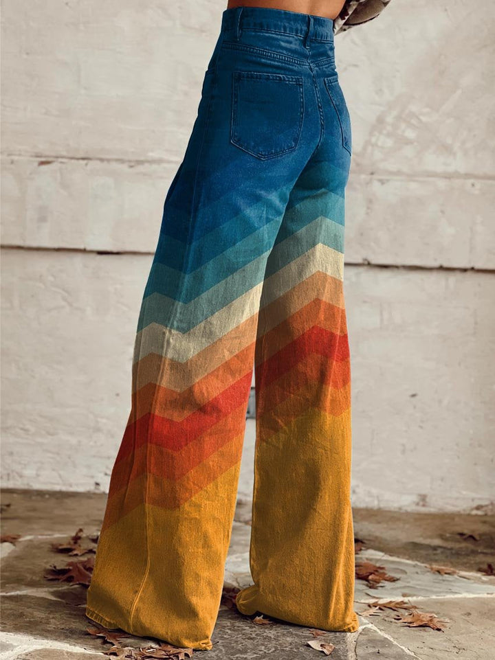 Pantalon à motifs