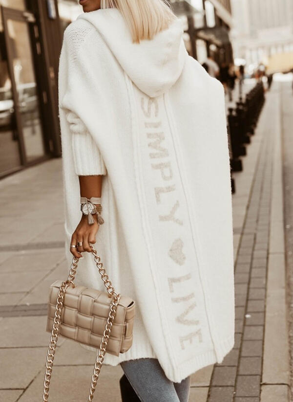 Veste à capuche avec cœur et inscription