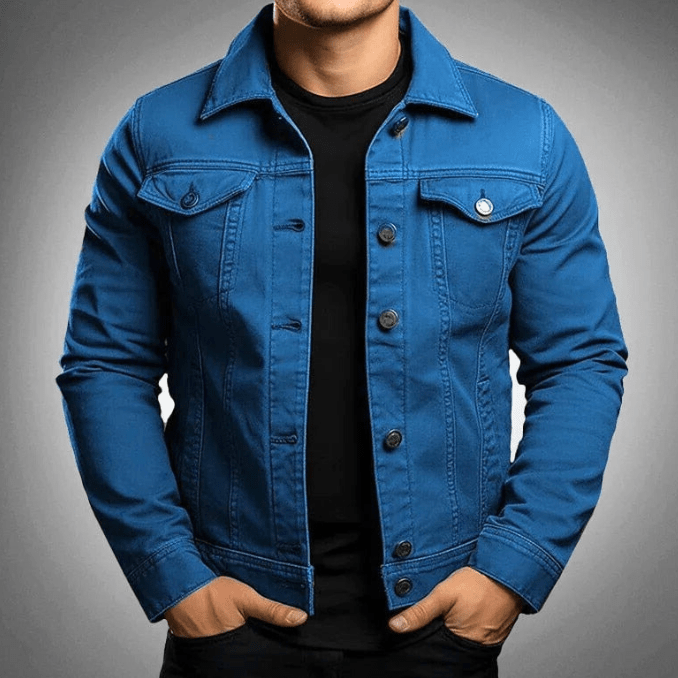 Veste en Jean pour Hommes Décontractée & Tendance