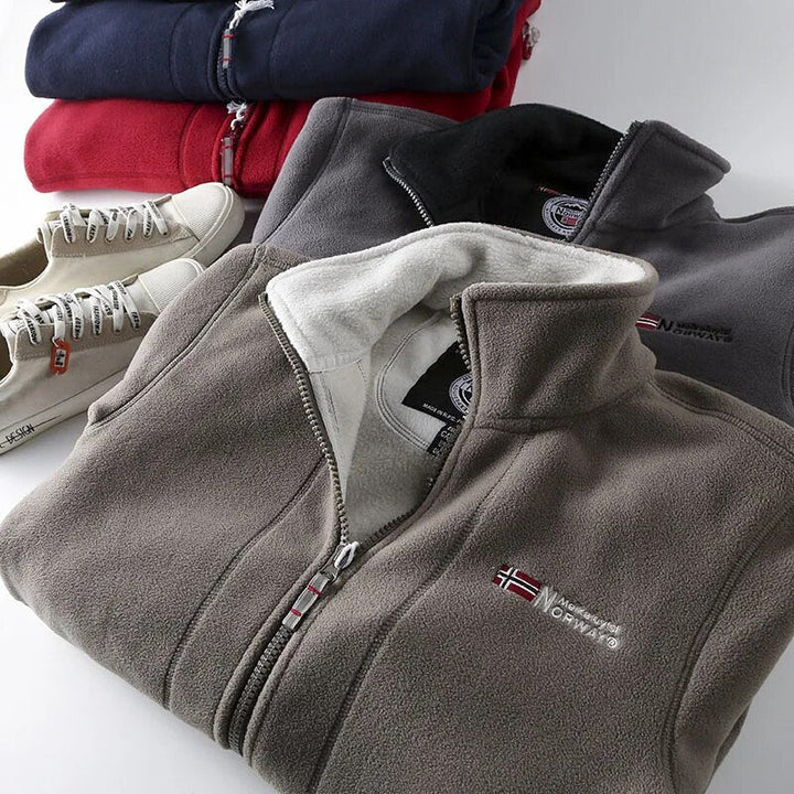 Veste d'hiver en polaire norvégienne pour hommes