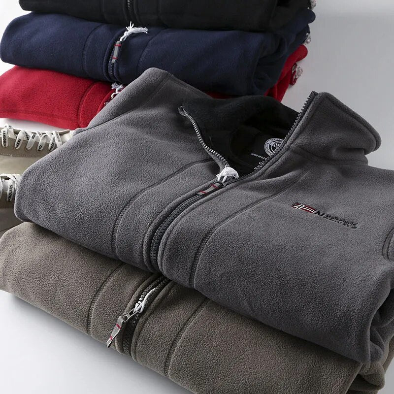 Veste d'hiver en polaire norvégienne pour hommes