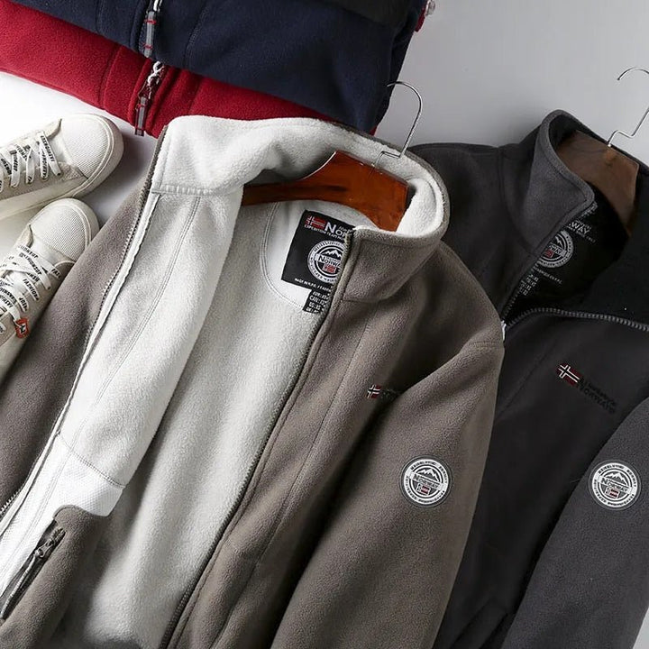 Veste d'hiver en polaire norvégienne pour hommes