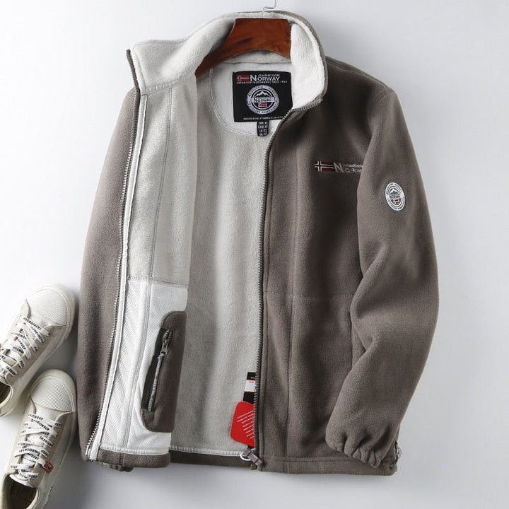 Veste d'hiver en polaire norvégienne pour hommes