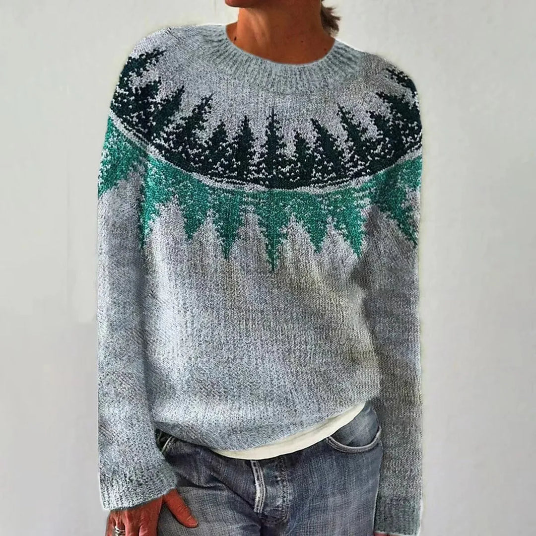 Pull en tricot nordique pour femmes