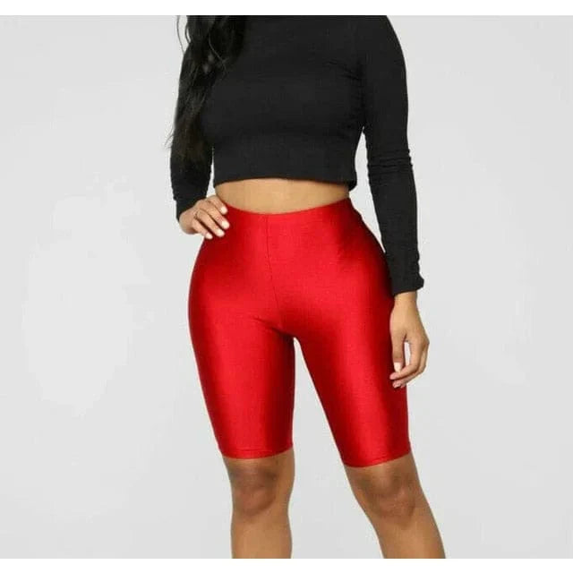 Shorts de sport brillants pour femmes