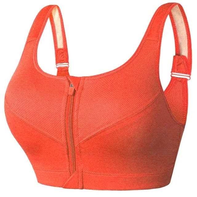 Un soutien-gorge de sport en grandes tailles avec fermeture éclair redéfini