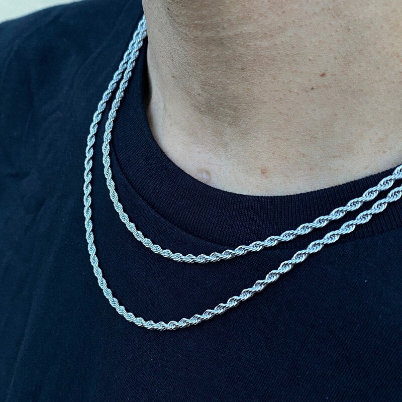 Collier pour hommes élégant avec chaîne