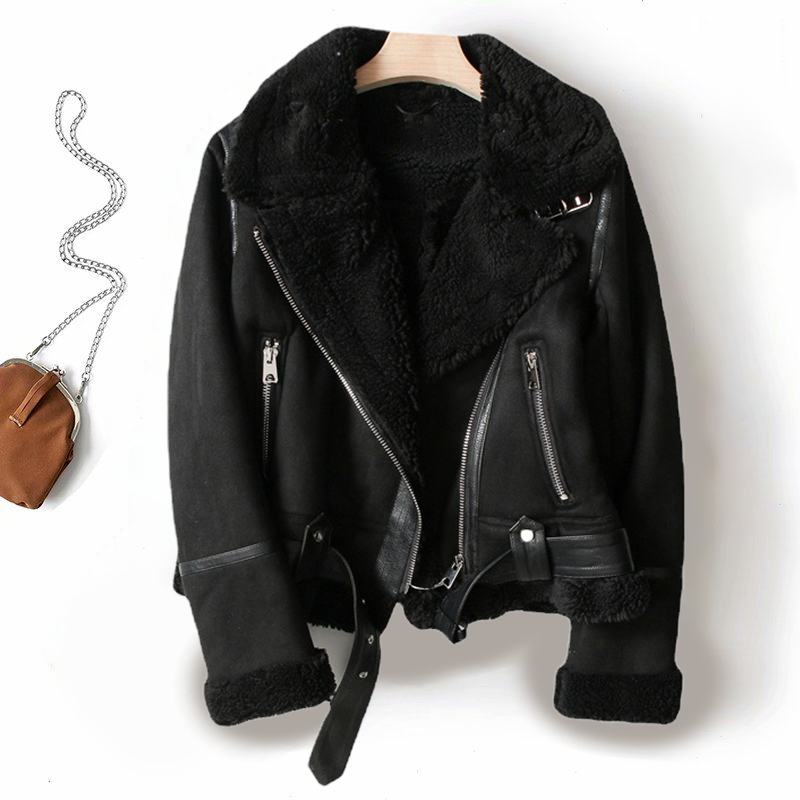 Heidi | Veste Bomber en Fleece Sherpa