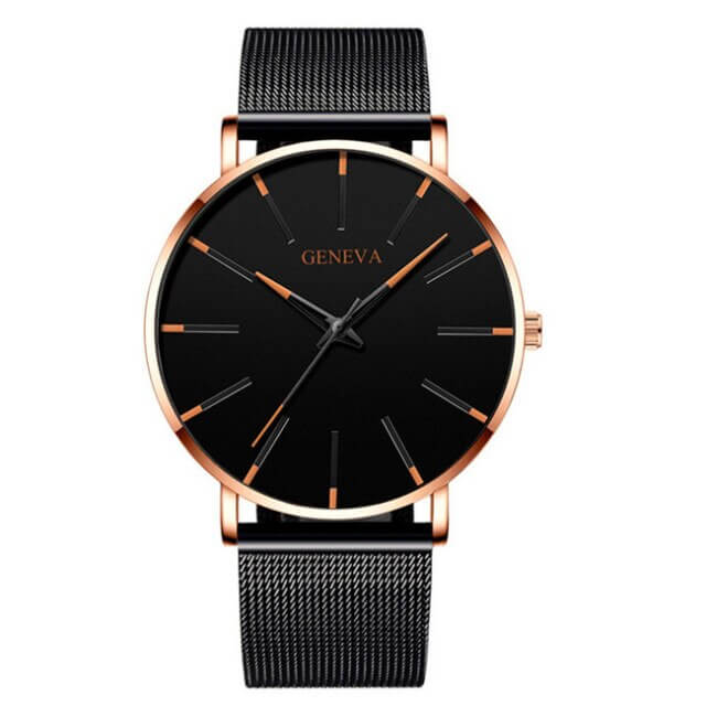 Montre d'affaires ultrafine pour hommes