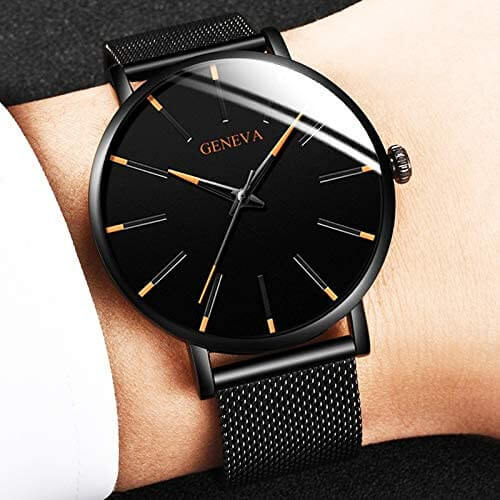 Montre d'affaires ultrafine pour hommes
