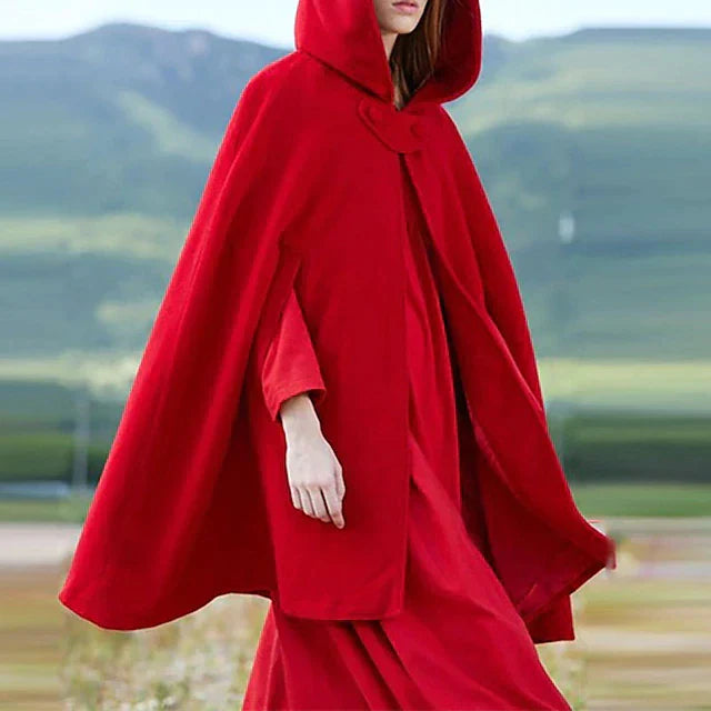 Manteau court à capuche vintage pour femmes