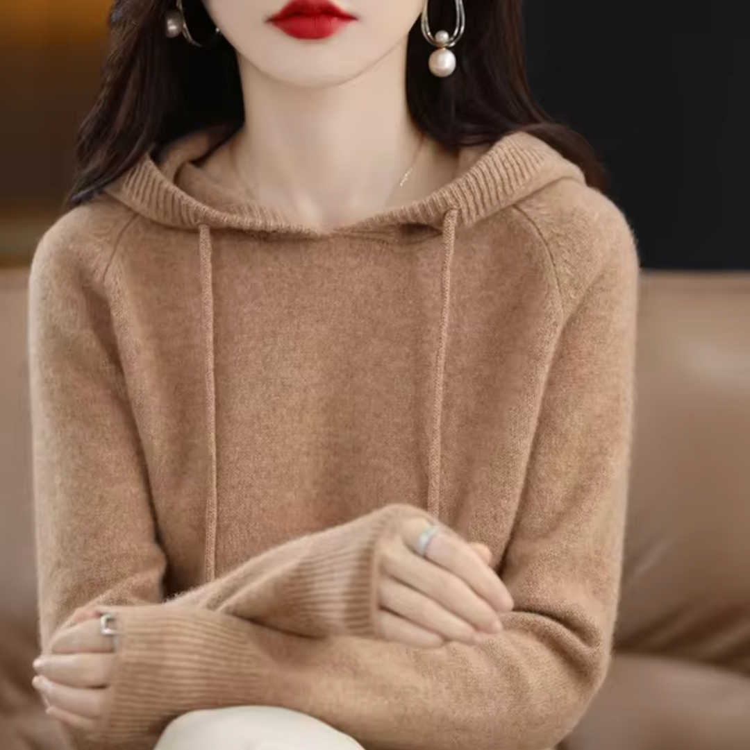 – Sweat à capuche en tricot