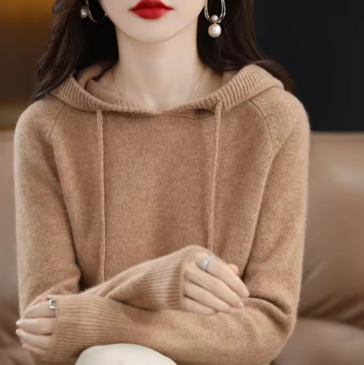 – Sweat à capuche en tricot